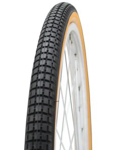 Pneu City 650 1-2 Ballon Deli S-193 Noir-Brun TR (26 X 1 5-8 X 1-2) (44-584)