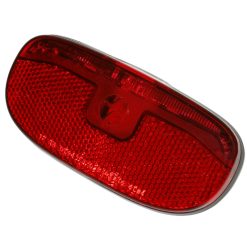 Eclairage Velo A Dynamo Arriere Sur Porte-Bagage Spanninga Duxo Entraxe 80mm (Vendu A L'Unite En Vrac Pour Offre Speciale) Noir
