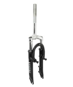 Fourche VTT 20 " M-W A Suspension Disque + V-Brake Acier Ressort-Elastomere Noir Deb. 50mm Pivot (220-130mm) Filete 1"-22,2 Interieur