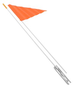 Drapeau Securite Avec Tige 1.50M Orange(Vendu A L Unite)