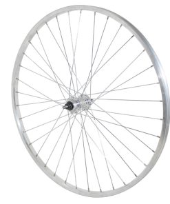 Roue City Patin 650X30A (26X1 3-8) Arriere Jante et Moyeu Alu Axe Plein Roue Libre 1-3V (35-590) (Vendu Avec Ecrou 10X100) Jante 21C