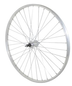 Roue City Patin 650X35B Arriere Jante et Moyeu Alu Axe Plein Roue Libre 7-6-5V (35-584) (Vendu Avec Ecrou 10X100) Jante 21C