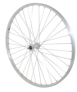 Roue City Patin 650X35B Avant Jante et Moyeu Alu Axe Plein (35-584) (Vendu Avec Ecrou 9X100) Jante 21C