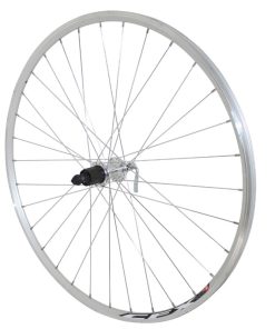 Roue Route Patin Blocage 700 Elan Cfx Argent Arriere Moyeu Alu Cassette Type Shimano 10-9-8V 32 Rayons Galva Jante 13C