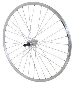 Roue Route Patin Blocage 700 Elan Cfx Argent Arriere Moyeu Alu Roue Libre 7-6V 32 Rayons Galva Jante 13C