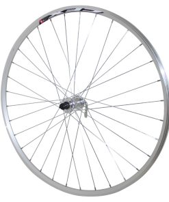 Roue Route Patin Blocage 700 Elan Cfx Argent Avant Moyeu Alu 32 Rayons Galva Jante 13C