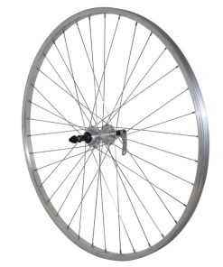 Roue VTC Patin Blocage 700 X 35 - 28" Alu Arriere Moyeu Alu Roue Libre 7-6V 36 Rayons Jante 21C