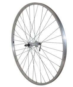 Roue VTC Patin Blocage 700 X 35 - 28" Alu Avant Moyeu Alu 36 Rayons Jante 21C