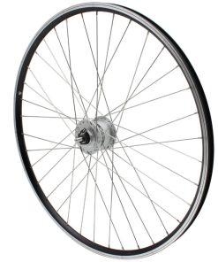 Roue VTC Patin 700 X 35 - 28" Er10 Noir Avant Moyeu Ecrou Shimano Dynamo Dh2N 6 Volt-2.4W (Eclairage Avant) Jante 19C