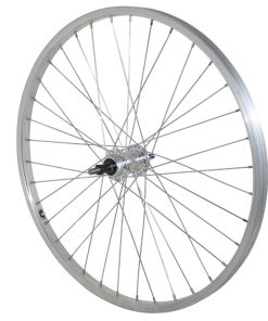 Roue VTT Patin 24" Alu Arriere Moyeu Alu Axe Plein Roue Libre 7-6V (Vendu Avec Ecrou 10X100) Jante 21C