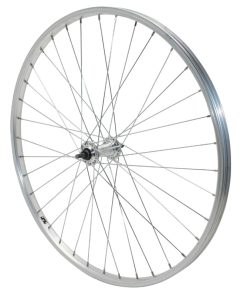 Roue VTT Patin 26" Alu Avant Moyeu Alu Axe Plein (Vendu Avec Ecrou 9X100) Jante 21C