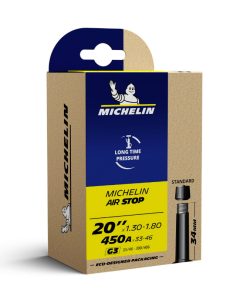Chambre a Air Velo 20 X 1.30-1.80-450A Michelin G3 Valve Standard 34mm 148G