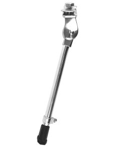Bequille Velo Laterale Avec Plaque Newton 20-28" Reglable Alu Argent