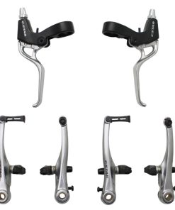 Frein V-Brake Gravity Alu Argent (Etriers et Leviers Avant + Arriere) (Kit)