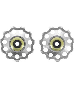 Galet Derailleur Gravity 9-10V. Alu Argent A Roulement 11 Dents (Jeu de 2)