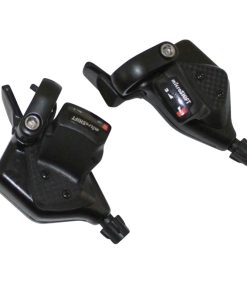 Manette VTT Gravity Indexe Rapid Push-Pull 9V. Avec Poignees (Paire) Compatible Shimano