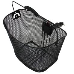 Panier Avant Acier Nid Abeille Gravity Noir Avec Anse Fixation Rapide Sur Potence A Plongeur (Lg35Xl26Xh27)