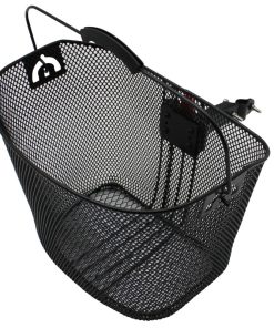 Panier Avant Acier Nid Abeille Gravity Noir Avec Anse Fixation Rapide Sur Potence A Plongeur (Lg35Xl26Xh27)