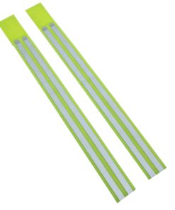 Brassard de Securite Gravity Jaune Reflechissant A Velcro L420X40mm (Paire)