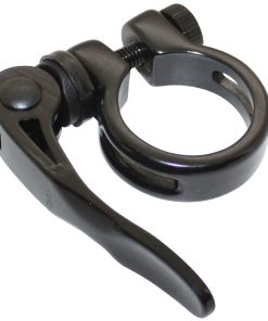 Collier Serrage Tige de Selle Rapide Newton Alu Noir Diam. 31,8mm (Sur Carte)