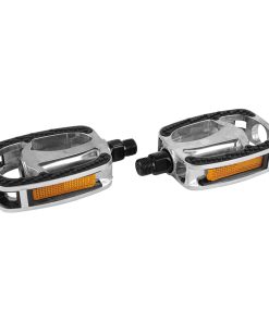 Pedale City Newton Alu 811 Argent 9-16" (Paire Sur Carte)