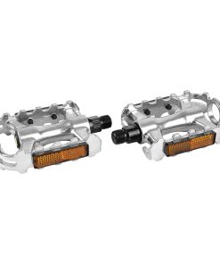 Pedale Route Newton 500 Argent Alu D9-16 105X79mm 368G (Paire Sur Carte)