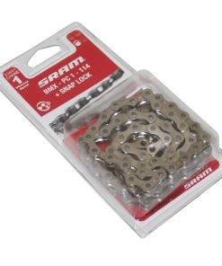 Chaine Velo 1-3V. City-BMX SRAM Pc-1 Argent 114 Maillons (3.30 - 1-2"X1-8") (Vendu Sous Blister)