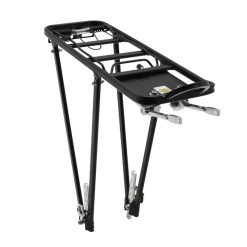Porte Bagage Velo Arriere A Tringles Gravity Alu Noir Reglable 28"-26"-24''