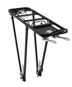 Porte Bagage Velo Arriere A Tringles Gravity Alu Noir Reglable 28"-26"-24''
