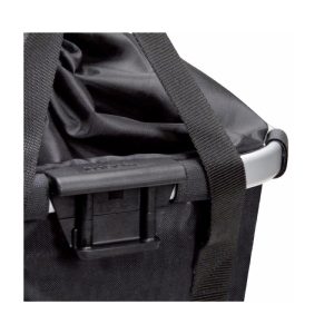 Alternative view of Panier Avant Toile Klickfix Bikebaskets Noir Fixation sur Cintre 15l (35x28x26cm) (Livre sans Fixation)