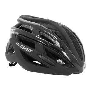 Casque Velo Adulte Gist Route Planet Noir In-Mold Taille 58-62 Reglage Molette 212grs