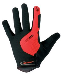 Gants Velo VTT Long Gist Hero Gel Rouge S (Paire sur Carte) Compatible Ecran Tactile - 5532