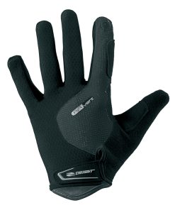 Gants Velo VTT Long Gist Hero Gel Noir S (Paire sur Carte) Compatible Ecran Tactile - 5532