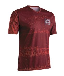 Maillot Gist VTT Homme Dirt Manches Courte Rouge L - 5364