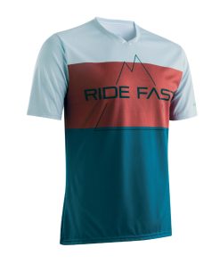 Maillot Gist VTT Homme Hills Manches Courte Bleu-Rouge-Blanc L - 5365