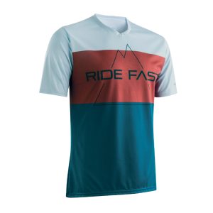 Maillot Gist VTT Homme Hills Manches Courte Bleu-Rouge-Blanc XXL - 5365