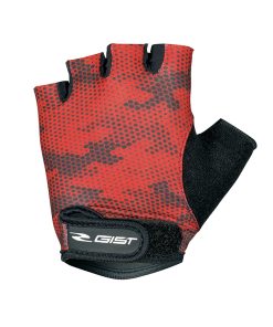 Gants Velo Enfant Kid Court Gist Rouge-Noir XXS (Paire sur Carte) avec Velcro - 8158