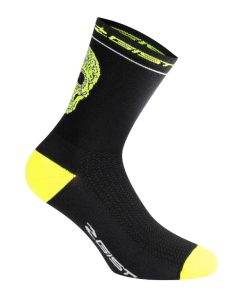 Chaussettes - Socquettes Ete Gist Crane-Skull Noir-Rose Fluo 44-47 - Hauteur 18cm (Paire) - 5860