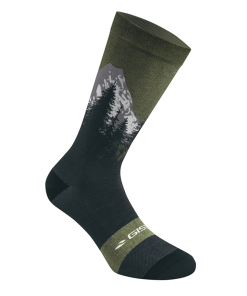 Chaussettes - Socquettes Ete Gist Trendy Verte Montagne 38-42 Ecologique - Hauteur 20cm (Paire) - 5863