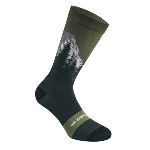 Chaussettes - Socquettes Ete Gist Trendy Verte Montagne 38-42 Ecologique - Hauteur 20cm (Paire) - 5863