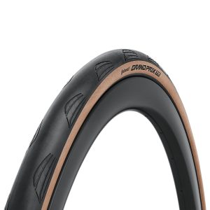 Pneu Route 700 X 32 Continental Grand Prix Noir Flanc Marron Tubeless Ready TS (32-622) Compatible VAE