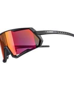 Lunettes Velo Adulte Gist Mask Monture Noir Verre Rouge Polycarbonate (Protection 100% contre UVA, UVB, UV)