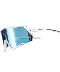 Lunettes Velo Adulte Gist Mask Monture Blanc Verre Bleu Polycarbonate (Protection 100% contre UVA, UVB, UV)