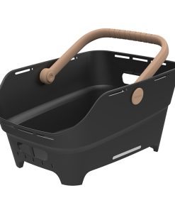 Panier Arriere Synthetique Recycle Cento Neo MIK 2.0 Basil Noir (46x35x25cm) Compatible Systeme MIK 2.0 (Fixation Inclus)