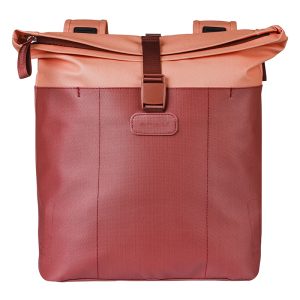 Alternative view of Sacoche Arriere Velo Double Basil Vive Rouge Bordeaux - Rose 28-35L Fixation Porte Bagage Fixation Systeme MIK (Compatible avec 211726 Inclus) (30x18x49cm) Fermeture Pliant Anti-Pluie
