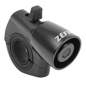 Sonnette Timbre Zefal Trail Bike Bell Debrayable Alu Noir Fixation Collier Silicone Diam 22