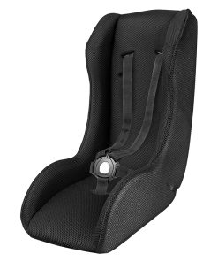 Reducteur Porte Bebe-Siege Enfant Polisport Mini Pelican Noir Fixation 5 Points Securite Maxiamale Compatible Remorque, Poussettes, Velo Cargo - Poids maxi 15kgs-