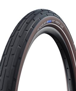 Pneu VTT Urbain 29 X 2.00 Schwalbe Fat Frank Noir Flanc Marron Reflex TR (50-622) Renfort K-Guard (Twin Skin)