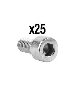 Vis CHC 6 Pans Creux M5 X 10 MM Chrome (Sachet de 25 Pieces) - XBIKE -