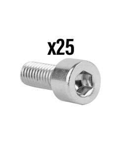 Vis CHC 6 Pans Creux M5 X 12 MM Chrome (Sachet de 25 Pieces) - XBIKE -